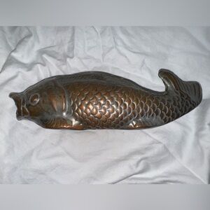Vintage Bronze Koi Fish
